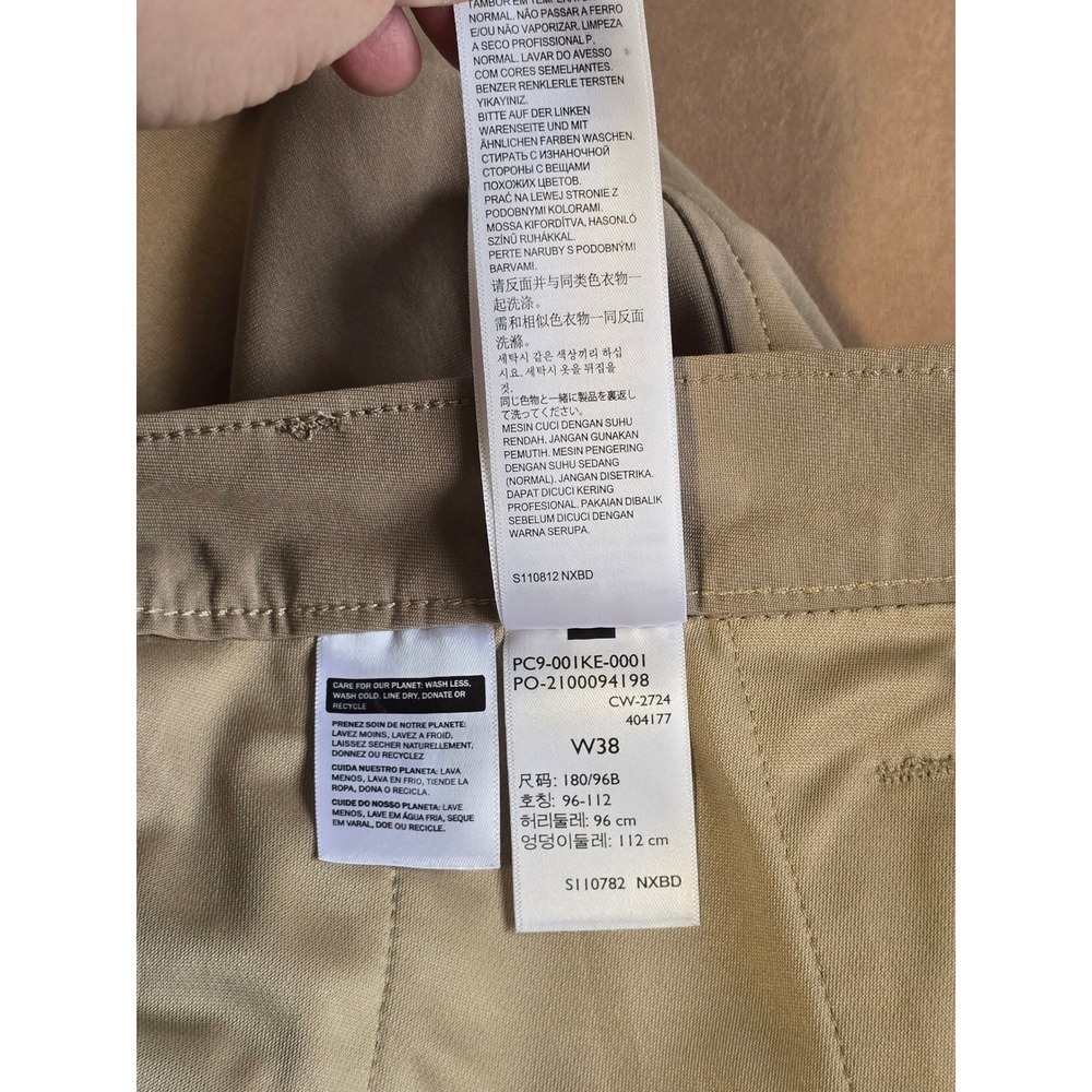 😀Levi Strauss XX Chino Standard Fit Shorts Mens 38 Tan Khaki Flat Front Stretch - Picture 16 of 16